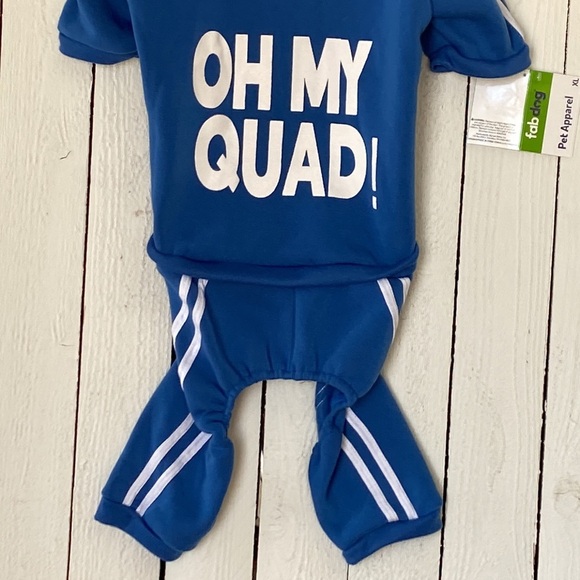 Dog “Oh My Quad!” Blue Hoodie - Picture 3 of 10